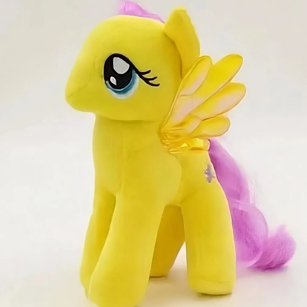 Peluche poupée licorne jaune