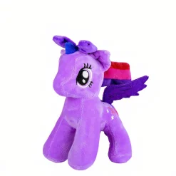 Peluche poupée licorne violette