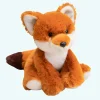 Peluche renard aux grands yeux noirs