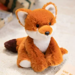 Peluche renard aux grands yeux noirs