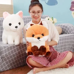 Peluche renard mignonne blanche Kawaii