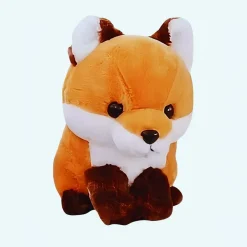 Peluche renard mignonne marron Kawaii