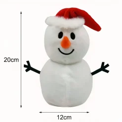Peluche réversible bonhomme de neige – Père Noël
