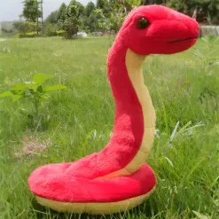 Peluche serpent rouge trop mignon