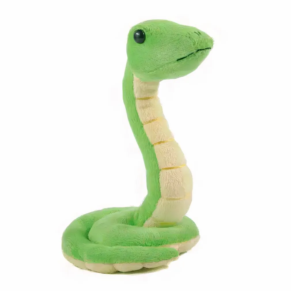 Peluche serpent vert trop mignon
