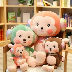 Peluche singe verte kawaii