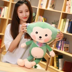 Peluche singe verte kawaii