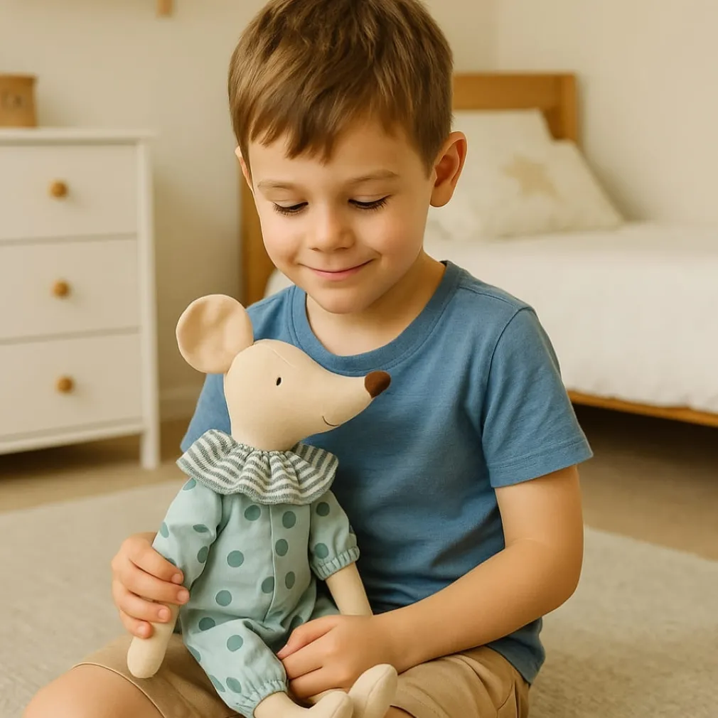 Peluche souris doudou mignon
