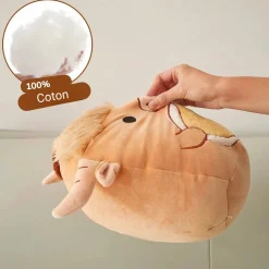 Peluche Squishmallow taureau avec guitare