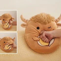 Peluche Squishmallow taureau avec guitare