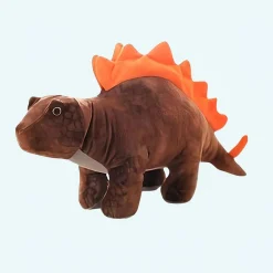 Peluche stégosaure marron