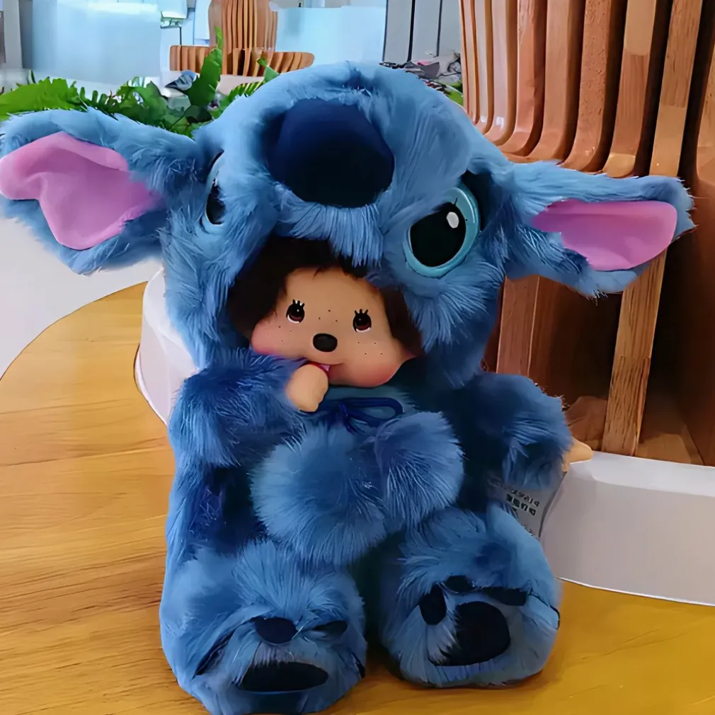 Peluche Stitch avec tête de Monchhichi