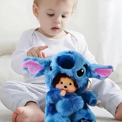Peluche Stitch avec tête de Monchhichi