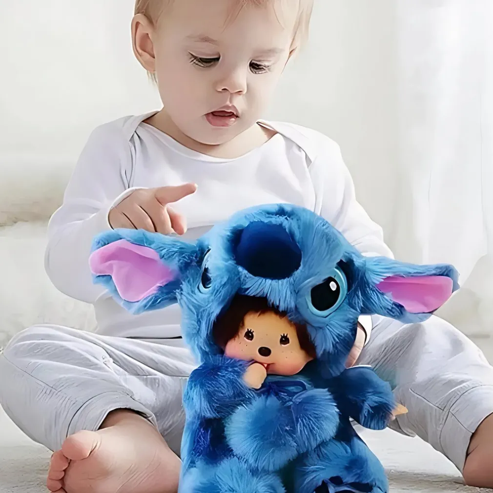 Peluche Stitch avec tête de Monchhichi