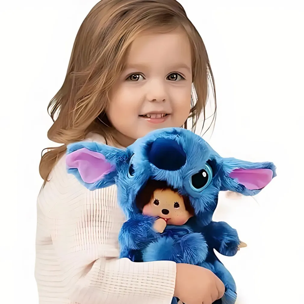 Peluche Stitch avec tête de Monchhichi