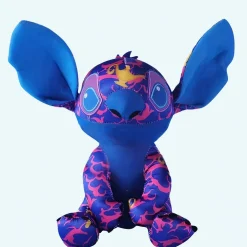 Peluche Stitch colorée bleu et rose pour enfant