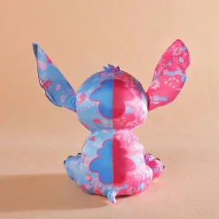 Peluche Stitch colorée rose et bleu clair Disney pour enfant