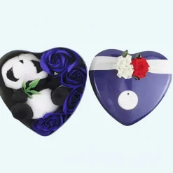 Peluche Stitch yeux cœur coffret amour
