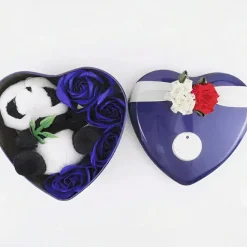 Peluche Stitch yeux cœur coffret amour