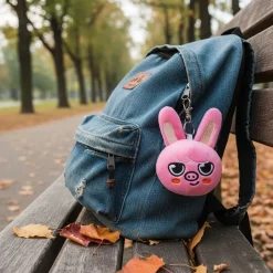 Peluche Stray Kids Changbin porte-clef lapin rose kawaii