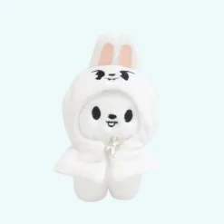 Peluche Stray Kids du lapin blanc de Lee Know style kawaii