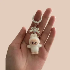 Peluche style Labubu mini porte-clé