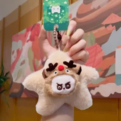 Peluche style Labubu porte-clé étoile