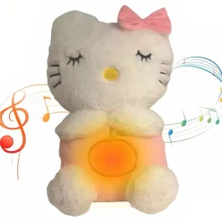 Peluche taureau qui respire avec berceuse apaisante