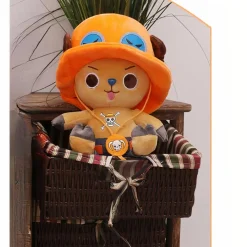 Peluche Tony Chopper One Piece méchant orange