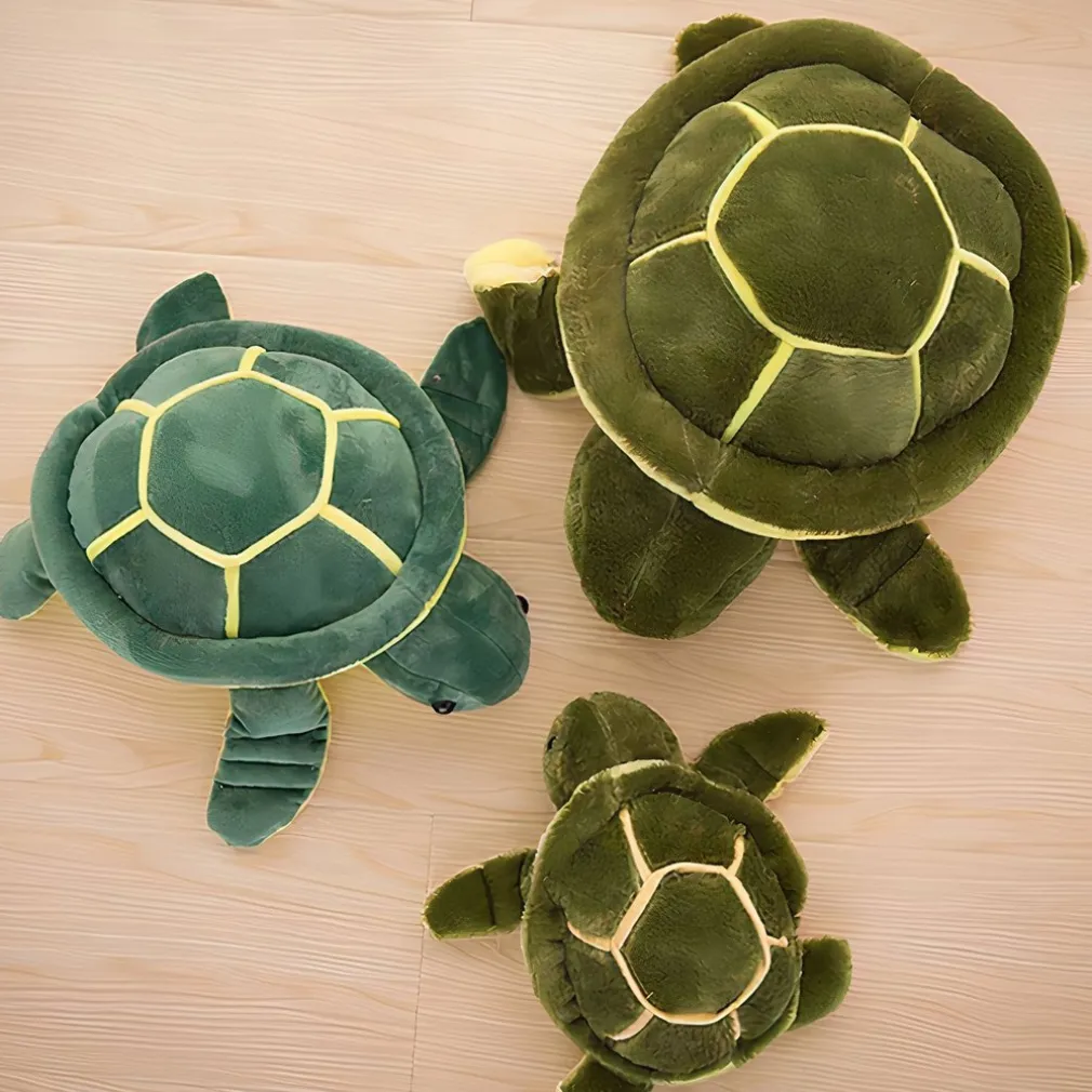 Peluche tortue bleue