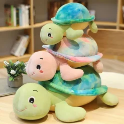 Peluche tortue bleue à croquer