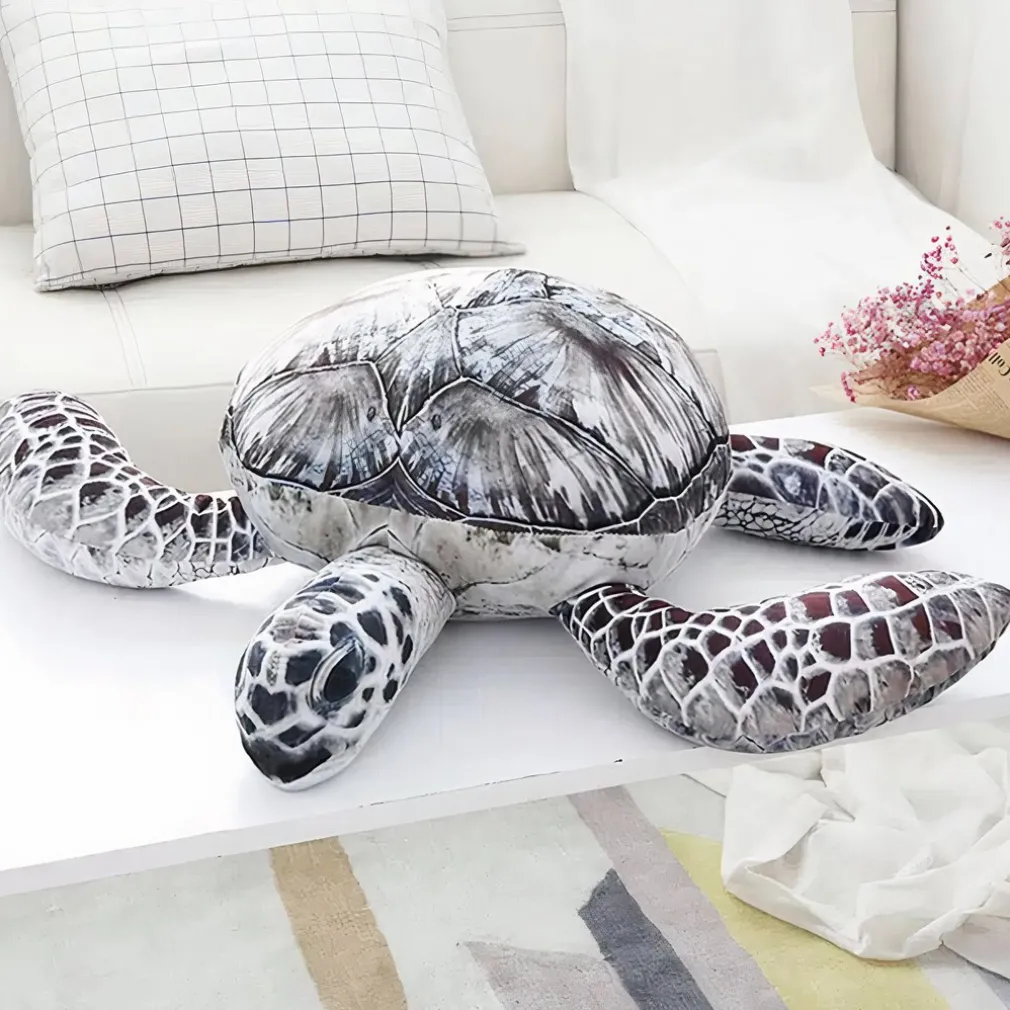 Peluche tortue de mer grise