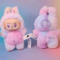 Peluche type Labubu boîte mystère couleurs pop