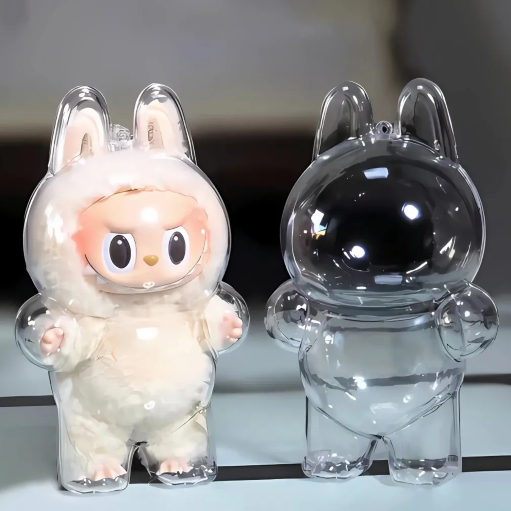 Peluche type Labubu boîte mystère debout