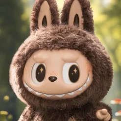Peluche type Labubu boîte mystère debout