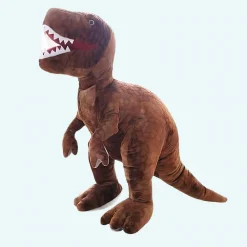Peluche tyrannosaure marron féroce