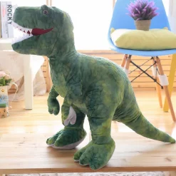 Peluche tyrannosaure vert féroce