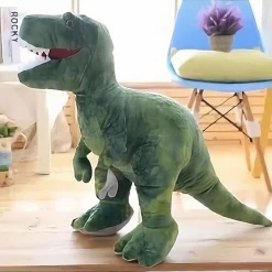 Peluche tyrannosaure vert féroce