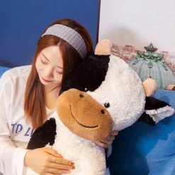 Peluche vache avec poils doux