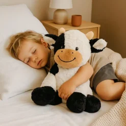 Peluche vache avec poils doux