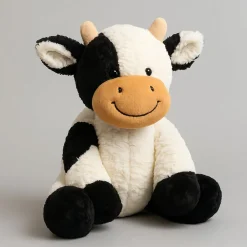 Peluche vache avec poils doux