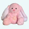 Peluche veilleuse de lapin rose qui respire
