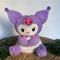 Peluche veilleuse Hello Kitty Kuromi violet qui respire