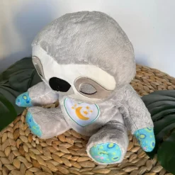 Peluche veilleuse paresseux qui respire