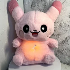Peluche veilleuse Pikachu qui respire avec berceuses