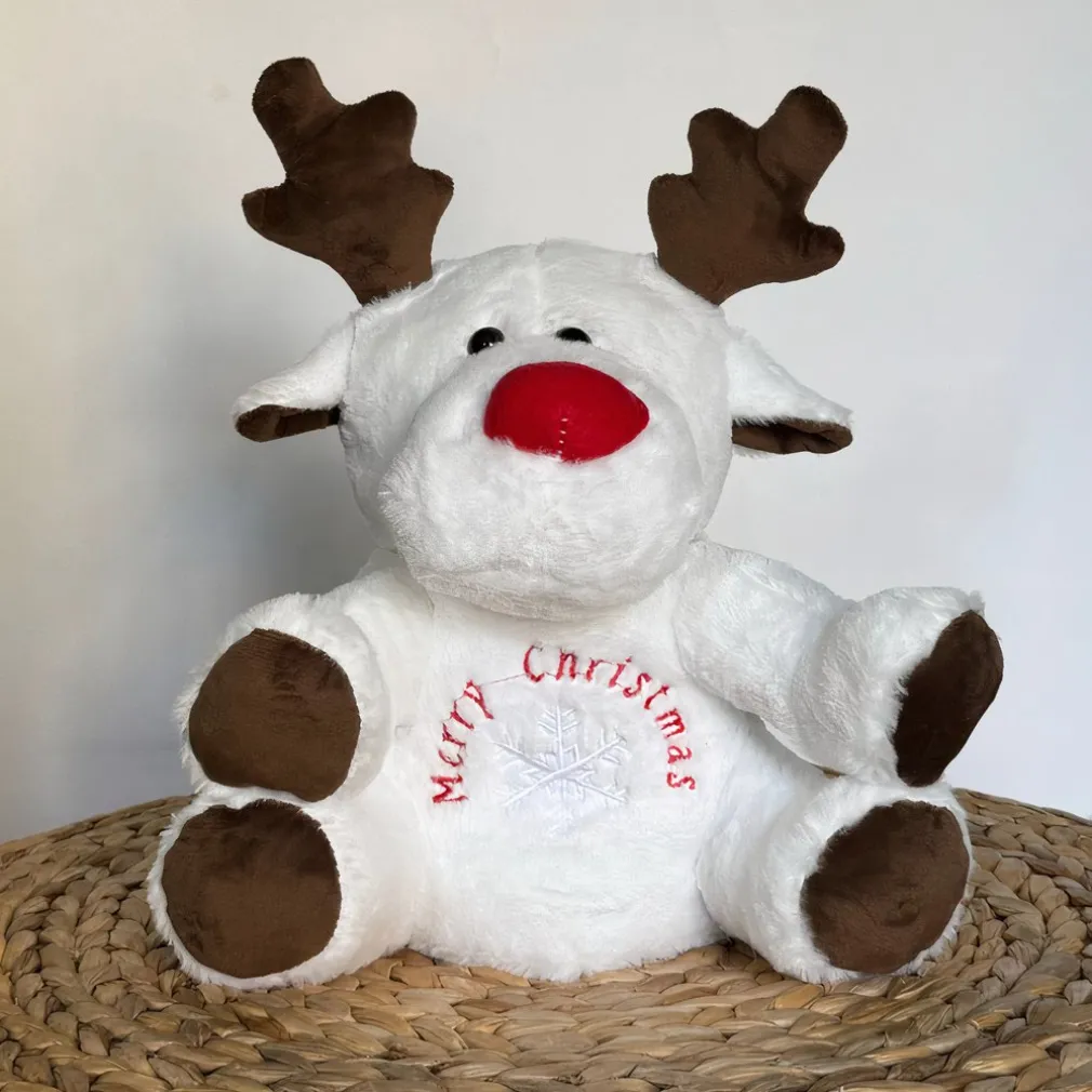Peluche veilleuse renne de Noël qui respire avec berceuses