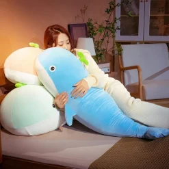 Peluche XXL baleine pastel