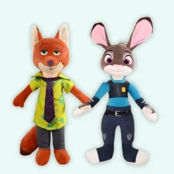 Peluche Zootopie Nick Wilde et Judy Hopps Disney