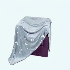 Plaid à imprimé géométrique lumineux