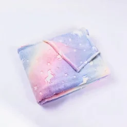 Plaid licorne lumineux